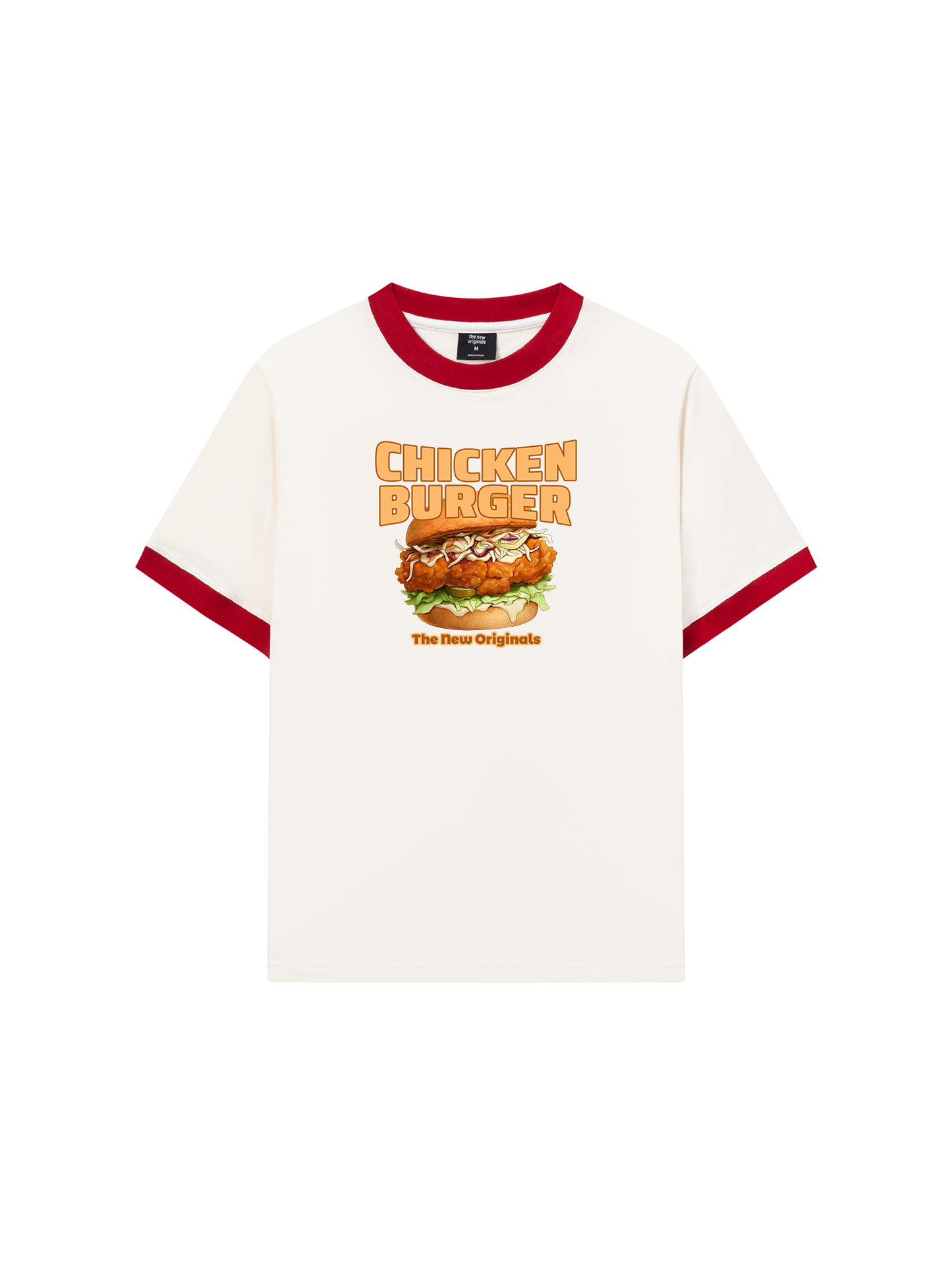 Áo Thun Ringer Relaxed Fit Foody Chicken Burger