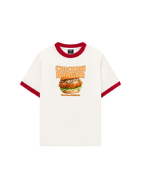 Áo Thun Ringer Relaxed Fit Foody Chicken Burger