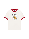 Áo Thun Ringer Relaxed Fit Sweet Pastry Cute Meow With Burger