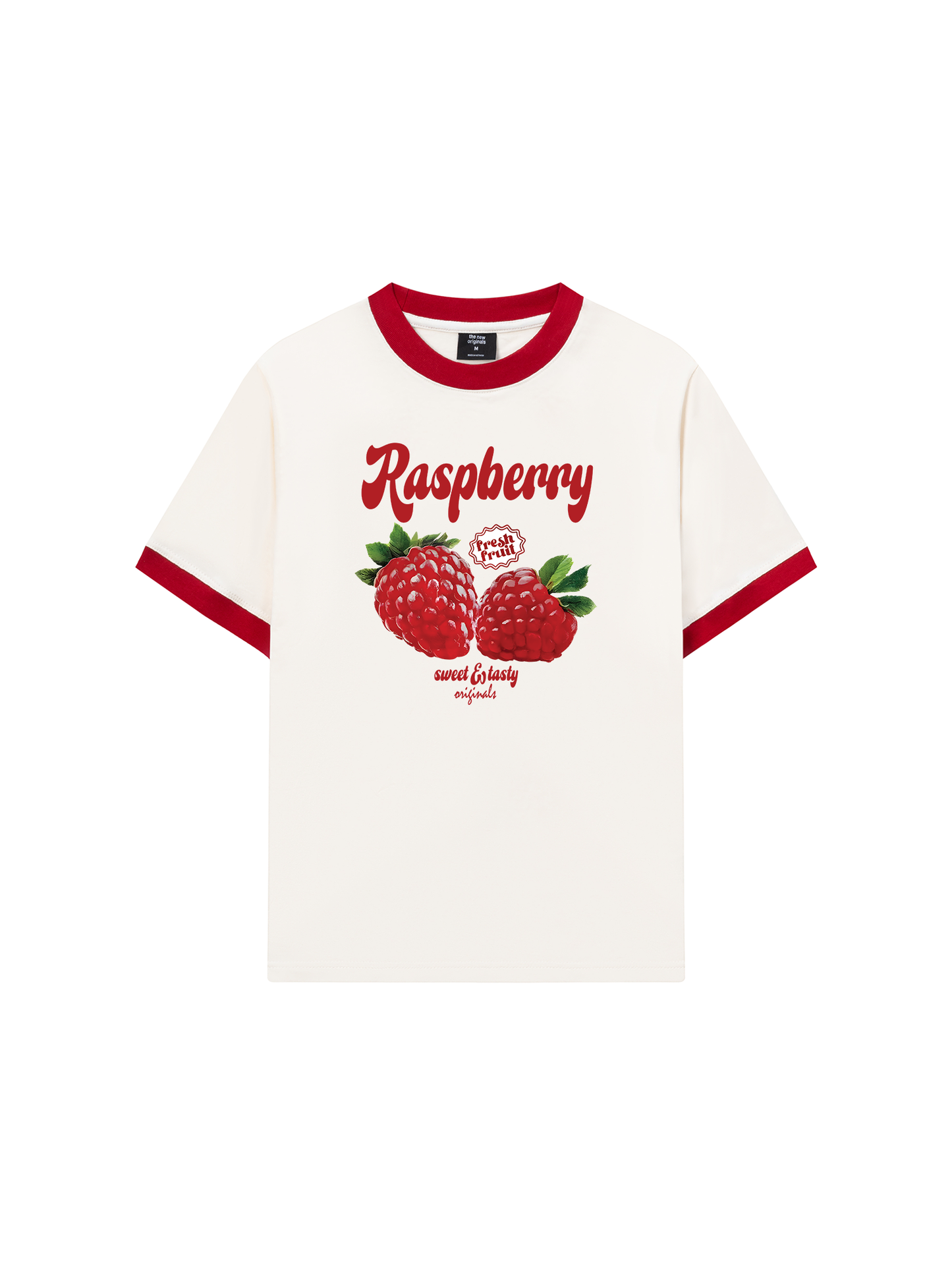 Áo Thun Ringer Relaxed Fit Summer Vibes Raspberry
