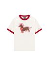 Áo Thun Ringer Relaxed Fit Howdy Dachshund