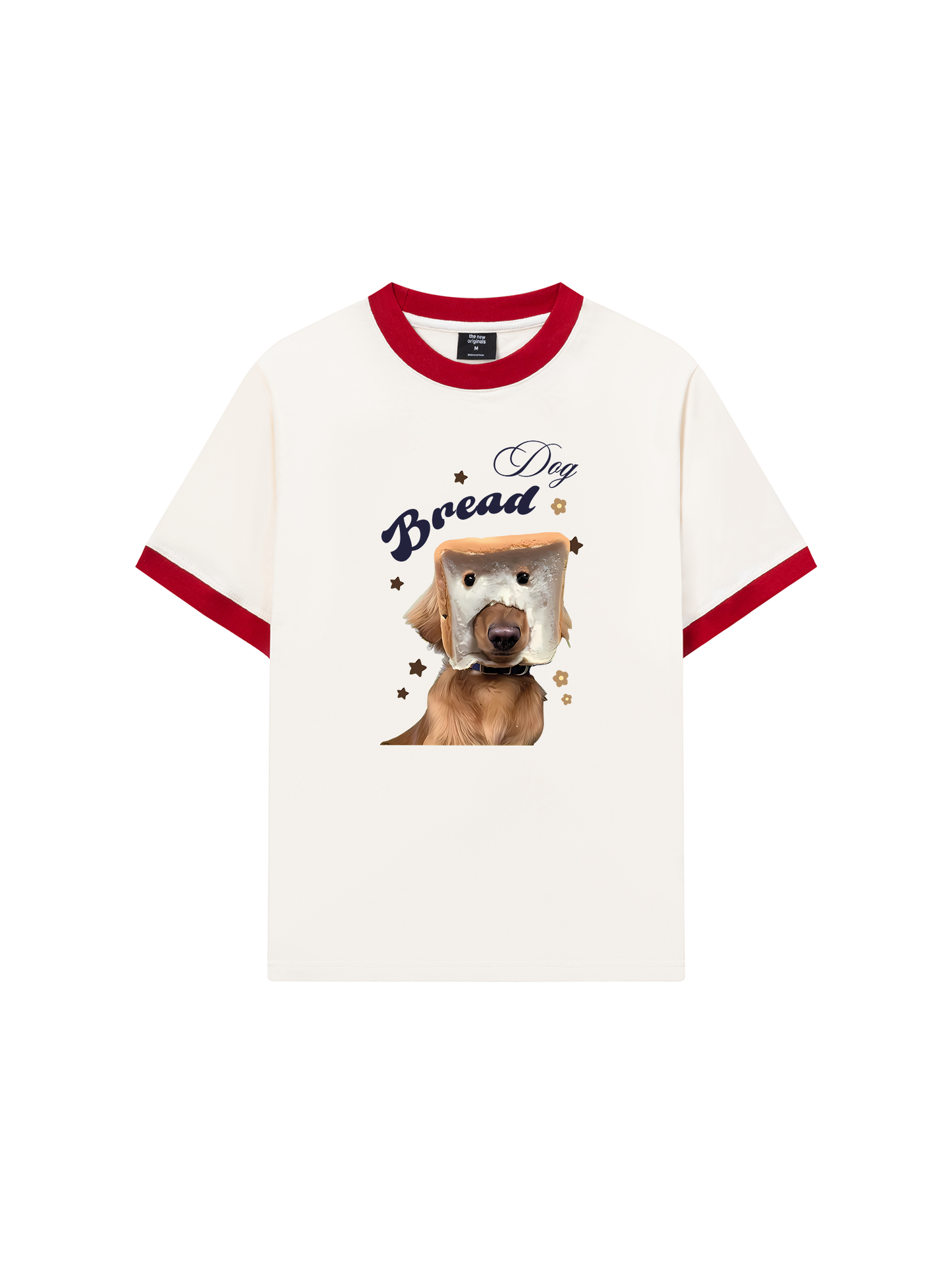 Áo Thun Ringer Relaxed Fit Sweet Pastry Bread Dog