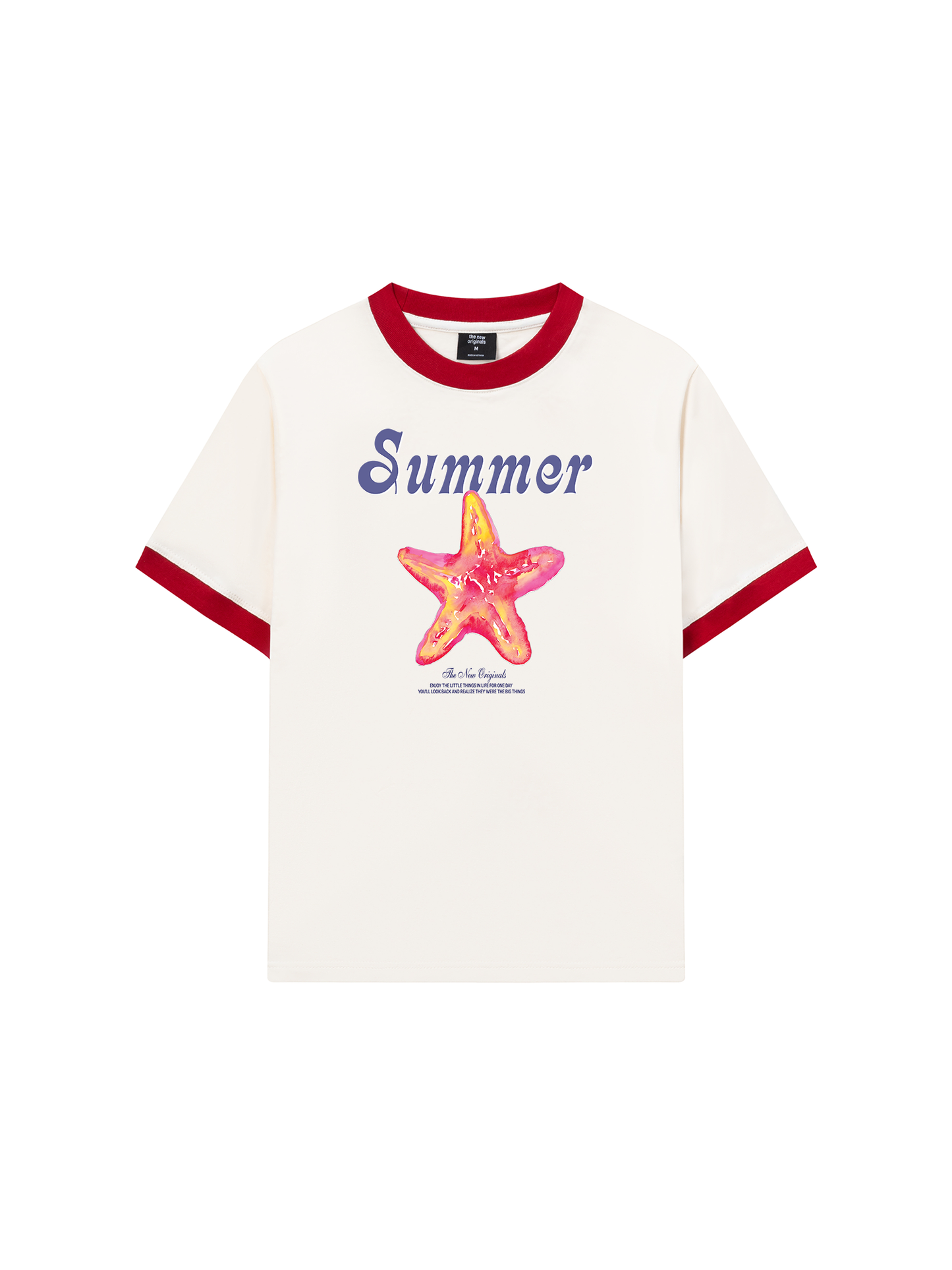 Áo Thun Ringer Relaxed Fit Summer Vibes Beach