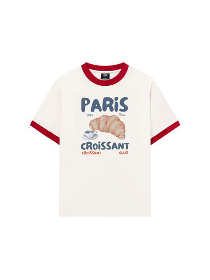 Áo Thun Ringer Relaxed Fit Paris Coissant