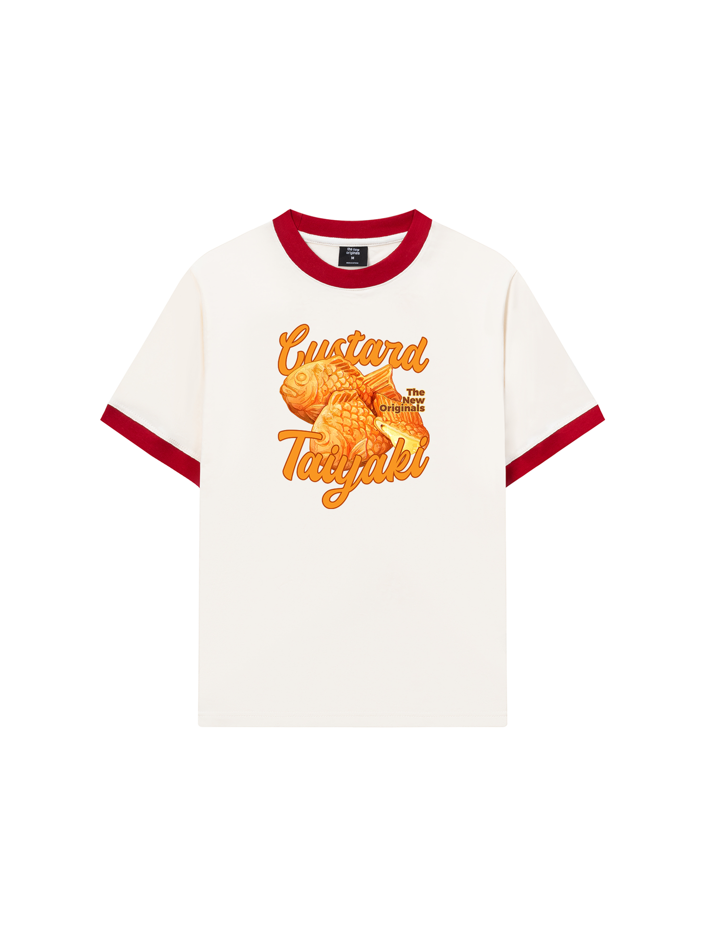 Áo Thun Ringer Relaxed Fit Foody Custard Taiyaki