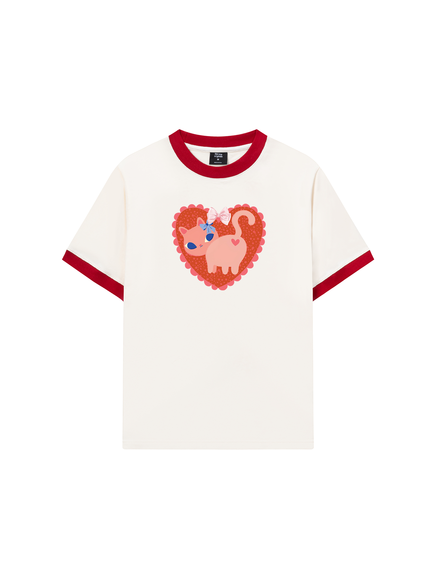 Áo Thun Ringer Relaxed Fit Kitten Kiss