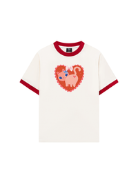Áo Thun Ringer Relaxed Fit Kitten Kiss