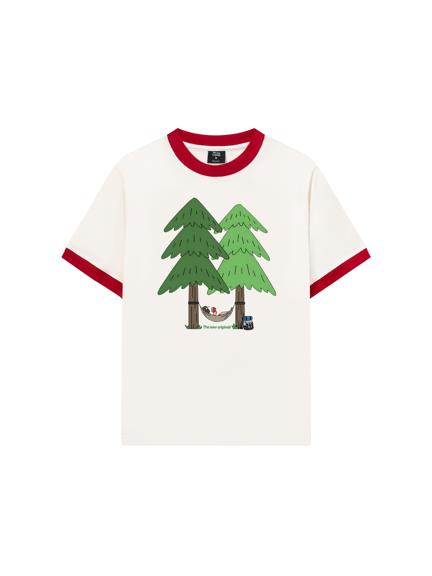 Áo Thun Ringer Relaxed Fit Let_s go camping
