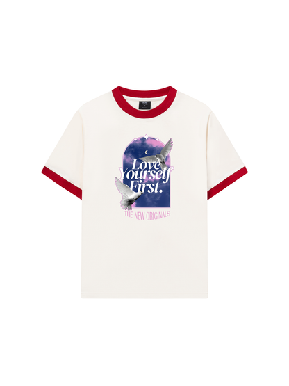 Áo Thun Ringer Relaxed Fit Love Yourself First