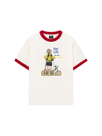 Áo Thun Ringer Relaxed Fit Go Outside Pet Life