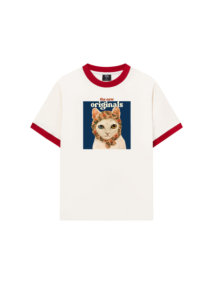 Áo Thun Ringer Relaxed Fit Mad Cat