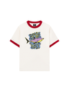 Áo Thun Ringer Relaxed Fit Ocean Beach Vibes Shark
