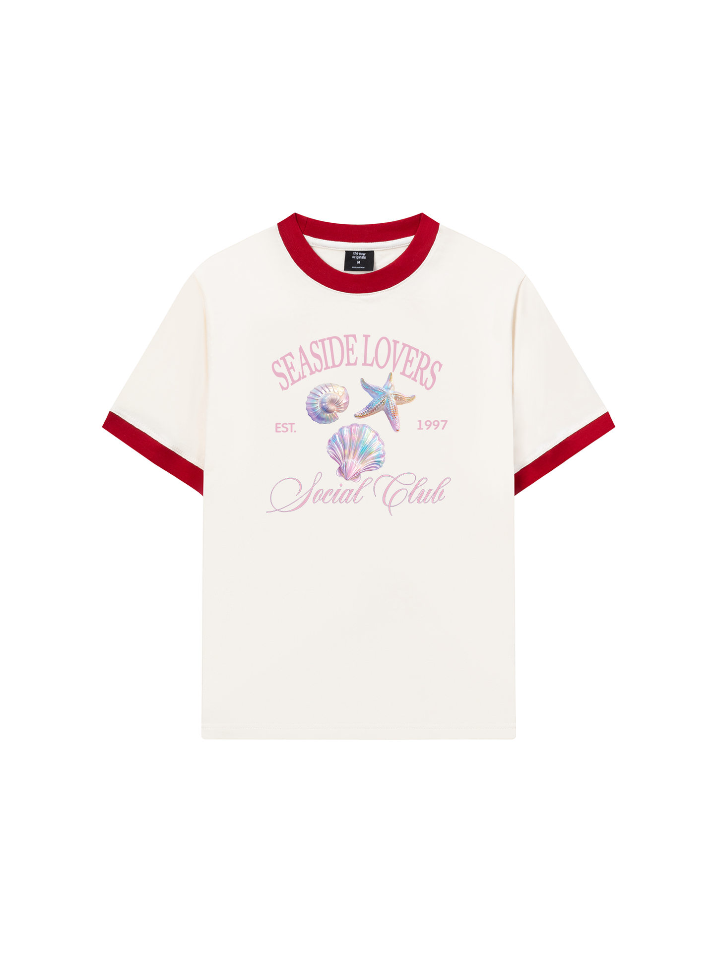 Áo Thun Ringer Relaxed Fit Ocean Hologram Seaside Lover