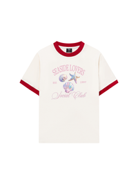 Áo Thun Ringer Relaxed Fit Ocean Hologram Seaside Lover