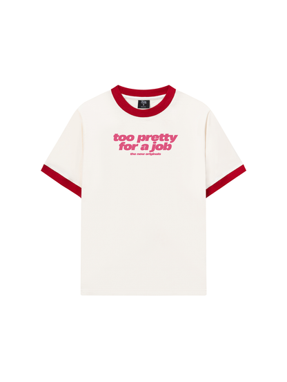 Áo Thun Ringer Relaxed Fit Life Vibe Too Pretty