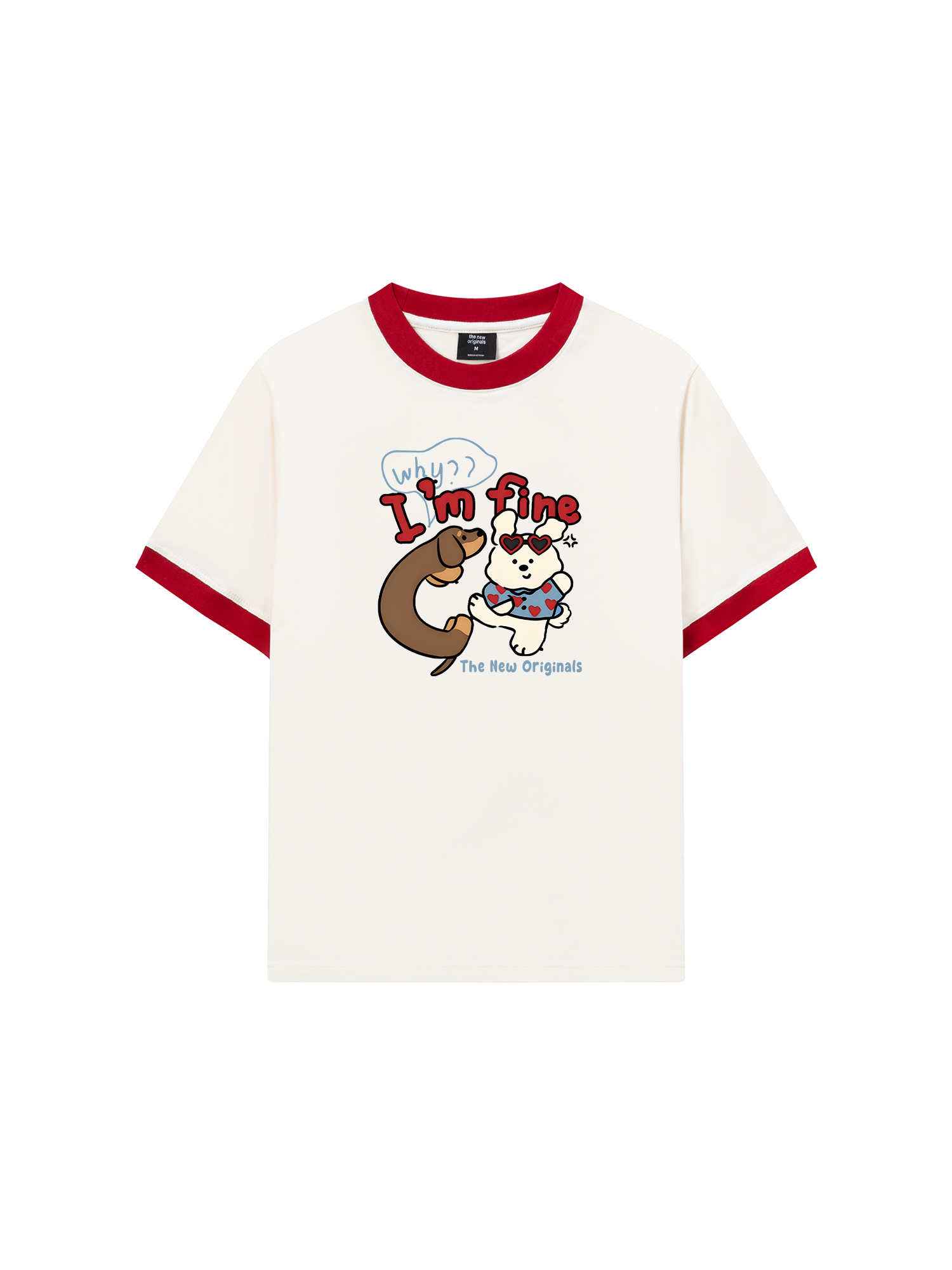 Áo Thun Ringer Relaxed Fit Why I_m Fine