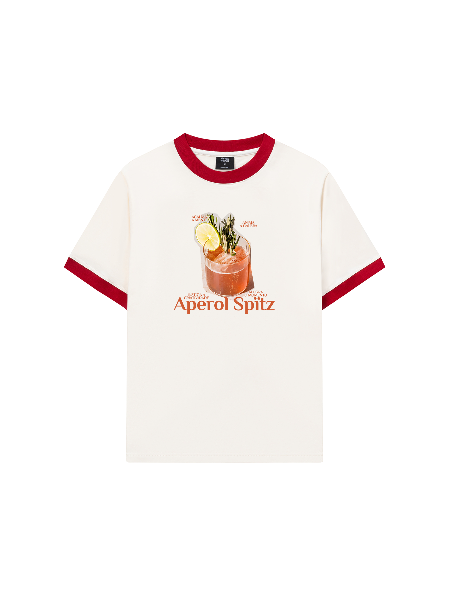 Áo Thun Ringer Relaxed Fit Fresh Aperol Spitz