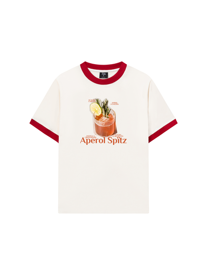Áo Thun Ringer Relaxed Fit Fresh Aperol Spitz