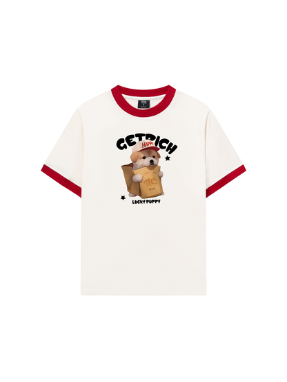 Áo Thun Ringer Relaxed Fit Animal Couple For Boy