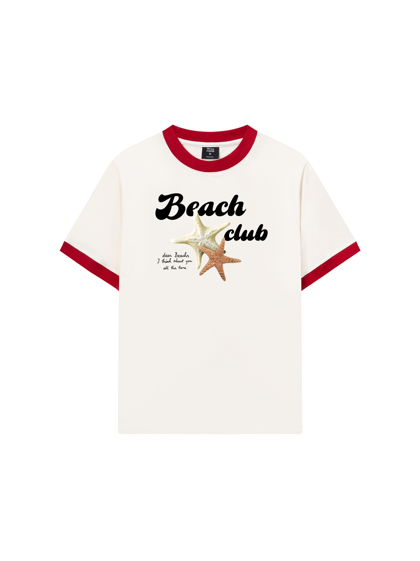 Áo Thun Ringer Relaxed Fit Ocean Beach Club