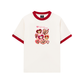 Áo Thun Ringer Relaxed Fit Animal Puppy Heart