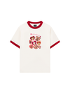 Áo Thun Ringer Relaxed Fit Animal Puppy Heart