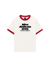 Áo Thun Ringer Relaxed Fit Life Vibe Nice Attitude