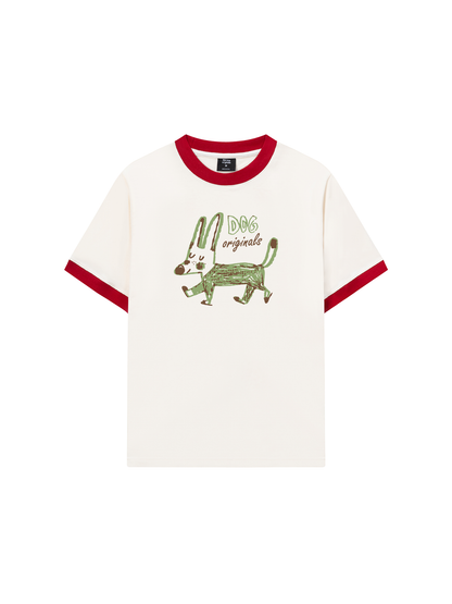Áo Thun Ringer Relaxed Fit Dog Originals