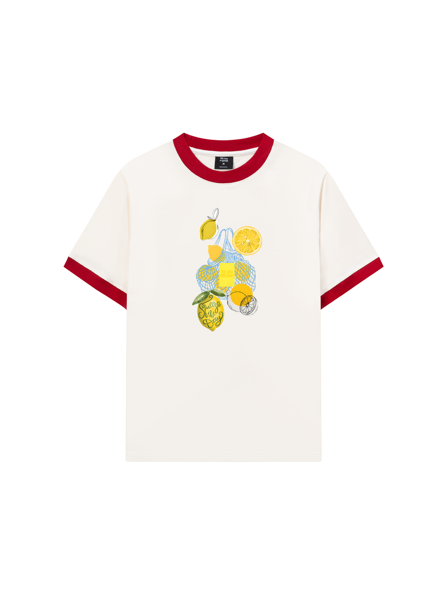 Áo Thun Ringer Relaxed Fit Summer Vibes Lemon Shopping