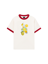 Áo Thun Ringer Relaxed Fit Summer Vibes Lemon Shopping