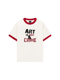 Áo Thun Ringer Relaxed Fit Be Bold Art Is Not A Crime
