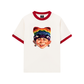 Áo Thun Ringer Relaxed Fit Bad Boy & Rainbow Crochet Hat