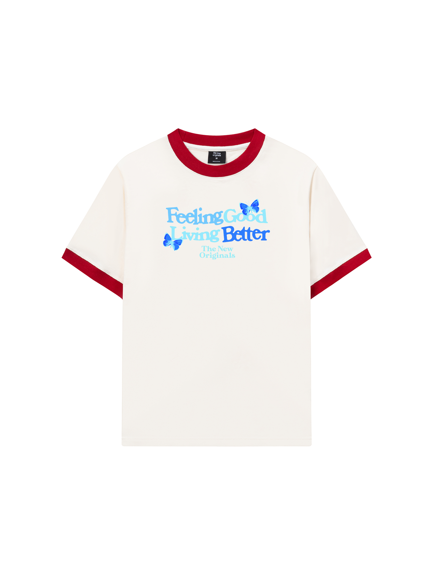 Áo Thun Ringer Relaxed Fit Be Bold Feeling Good Living Better