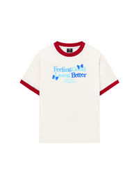 Áo Thun Ringer Relaxed Fit Be Bold Feeling Good Living Better
