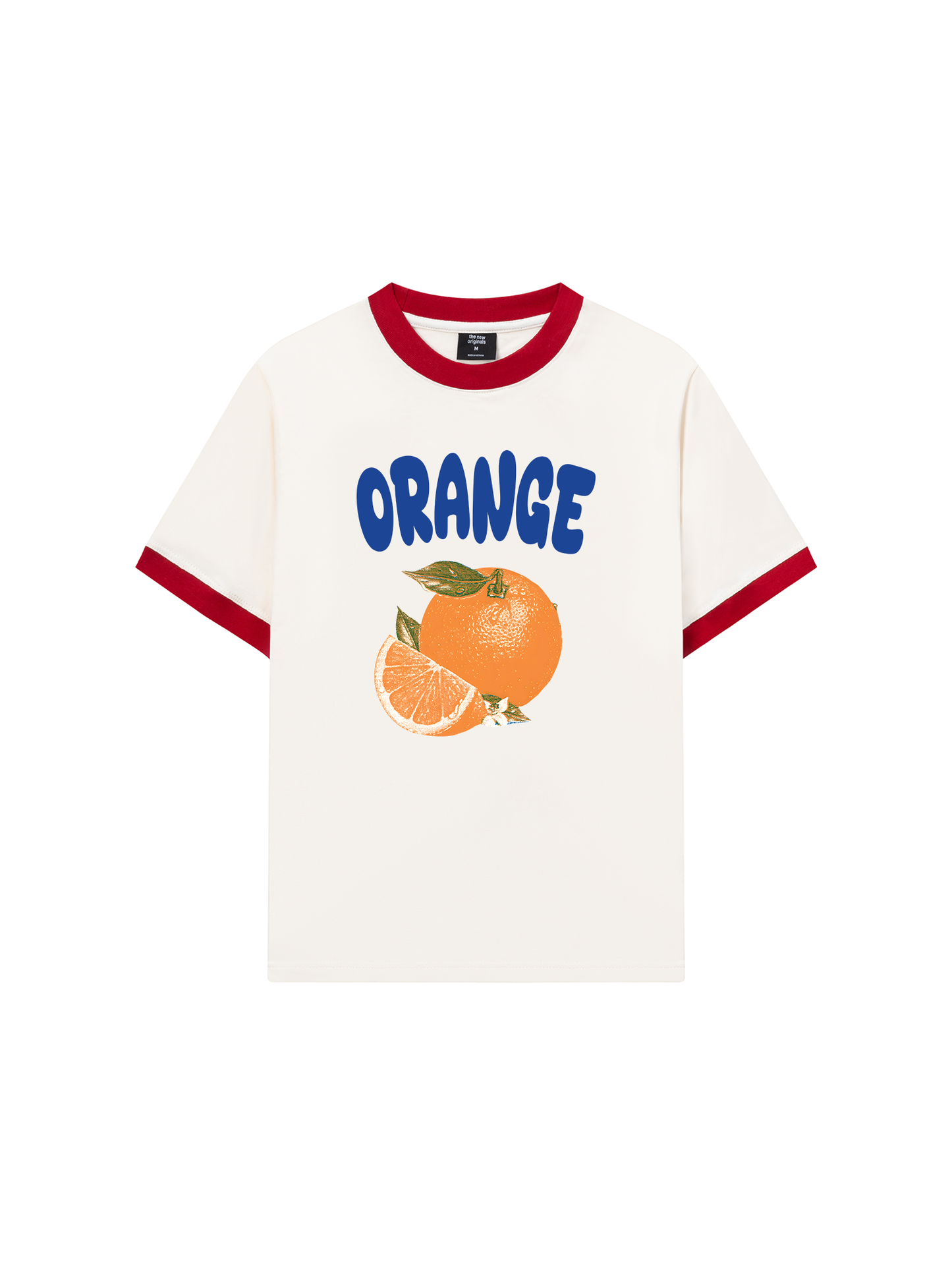 Áo Thun Ringer Relaxed Fit Summer Vibes Blue Orange
