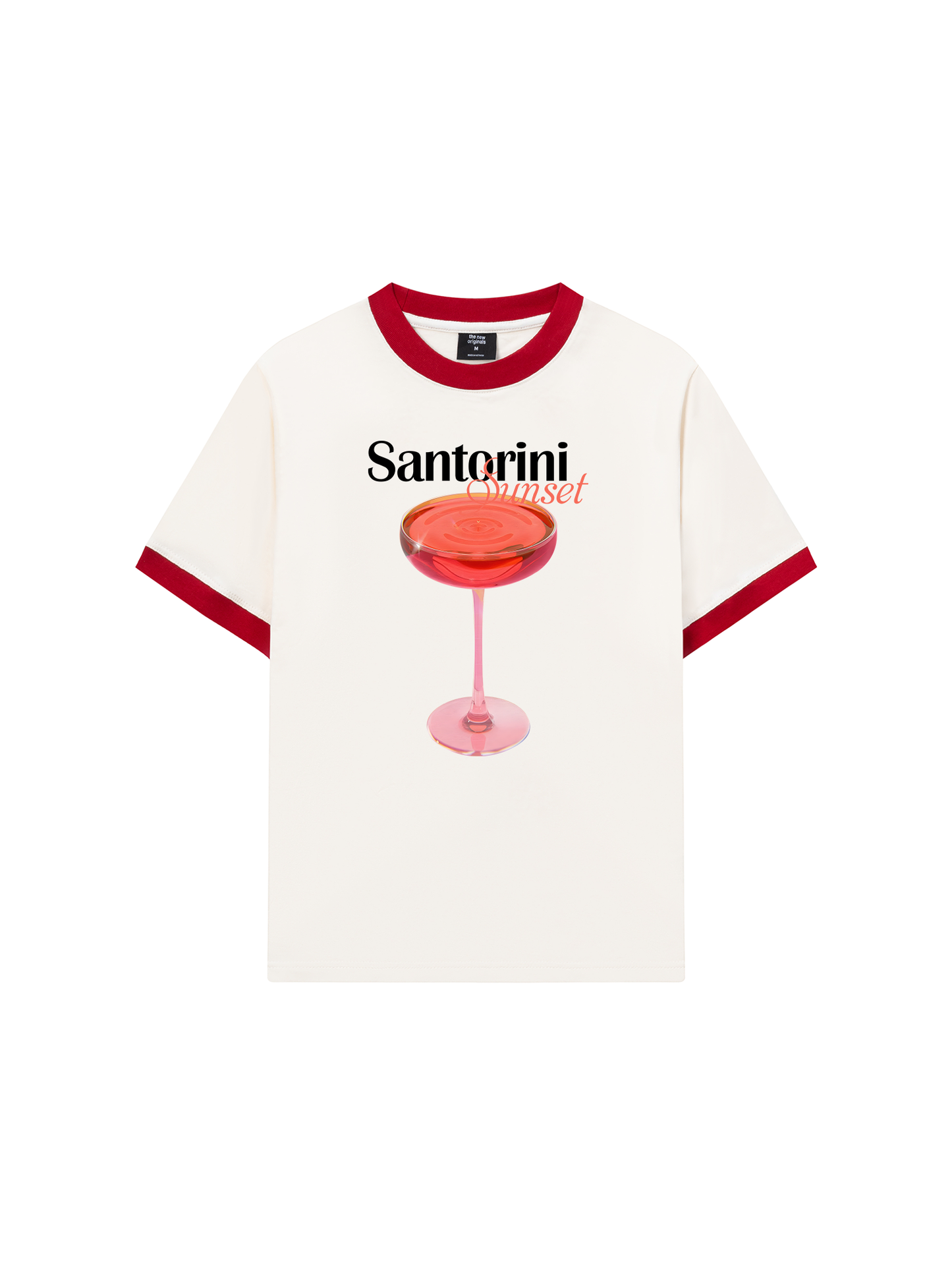 Áo Thun Ringer Relaxed Fit Fresh Santorini Sunset