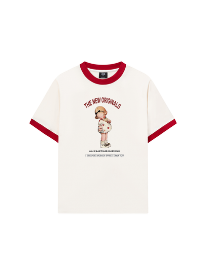 Áo Thun Ringer Relaxed Fit Only Happiness everyday
