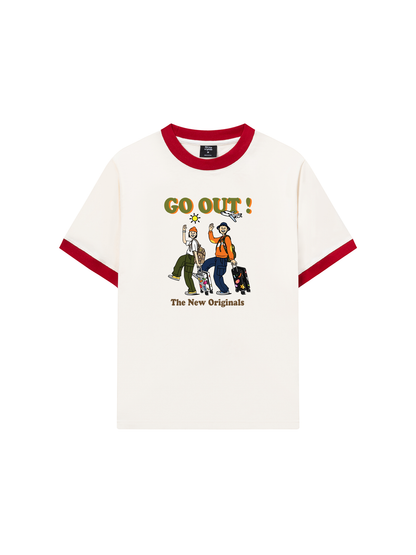 Áo Thun Ringer Relaxed Fit Weekend Go Out