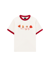 Áo Thun Ringer Relaxed Fit Autumn Vibes Have a Cozy