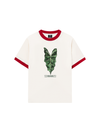Áo Thun Ringer Relaxed Fit Tropical Alocasia Leaf