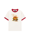 Áo Thun Ringer Relaxed Fit Foody Tasty Burger