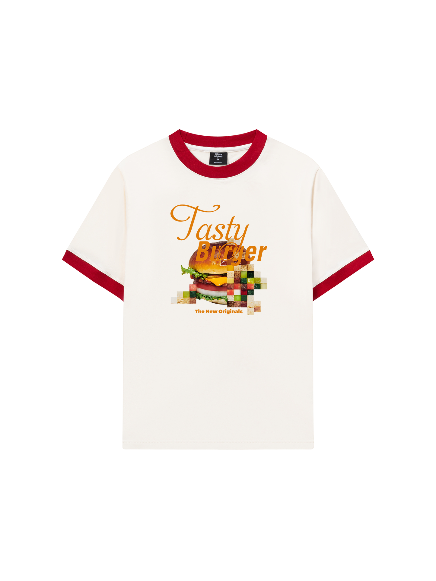 Áo Thun Ringer Relaxed Fit Foody Tasty Burger