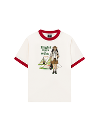 Áo Thun Ringer Relaxed Fit Eight Days A Week Girl