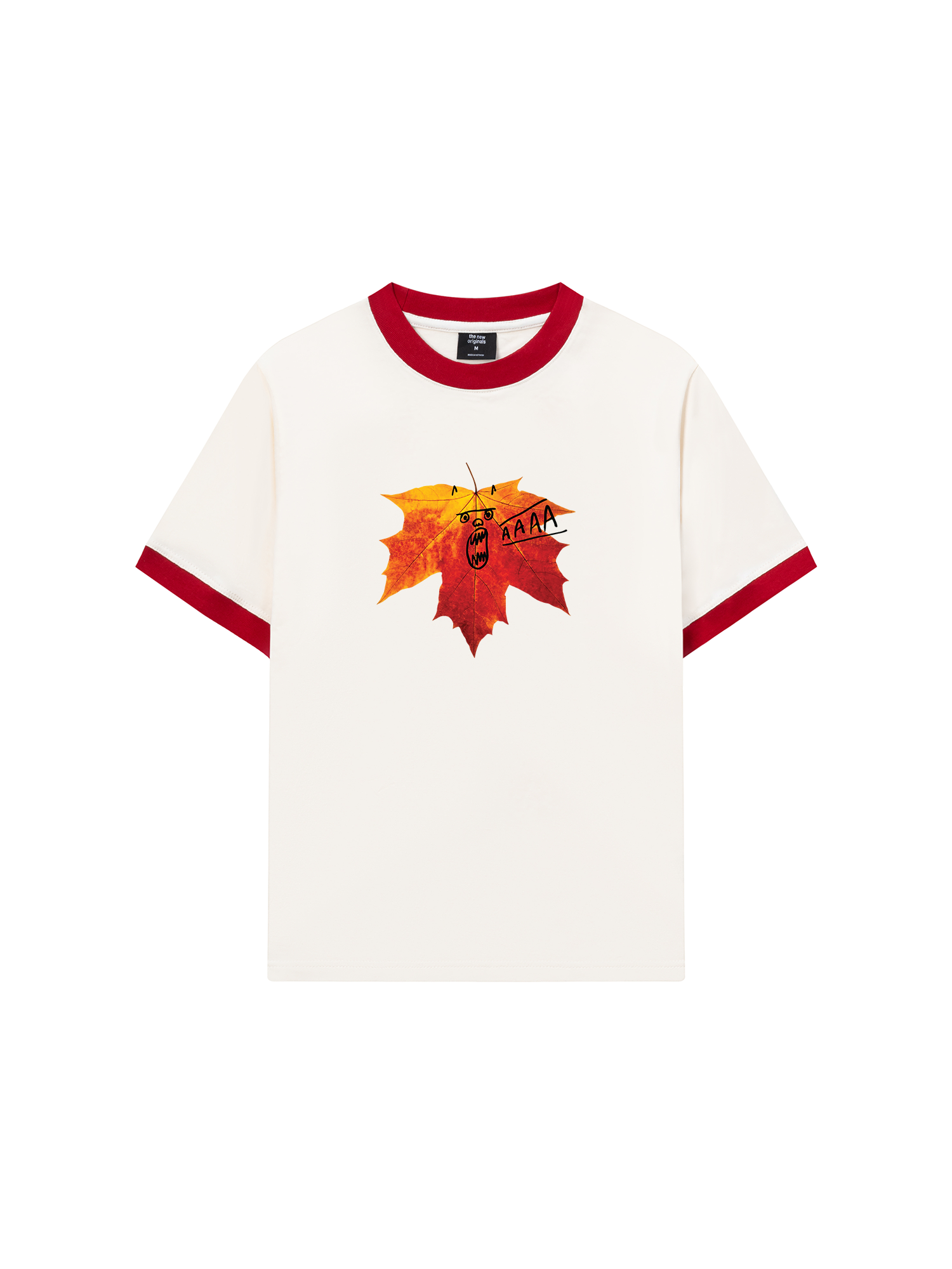 Áo Thun Ringer Relaxed Fit Maple Leaf