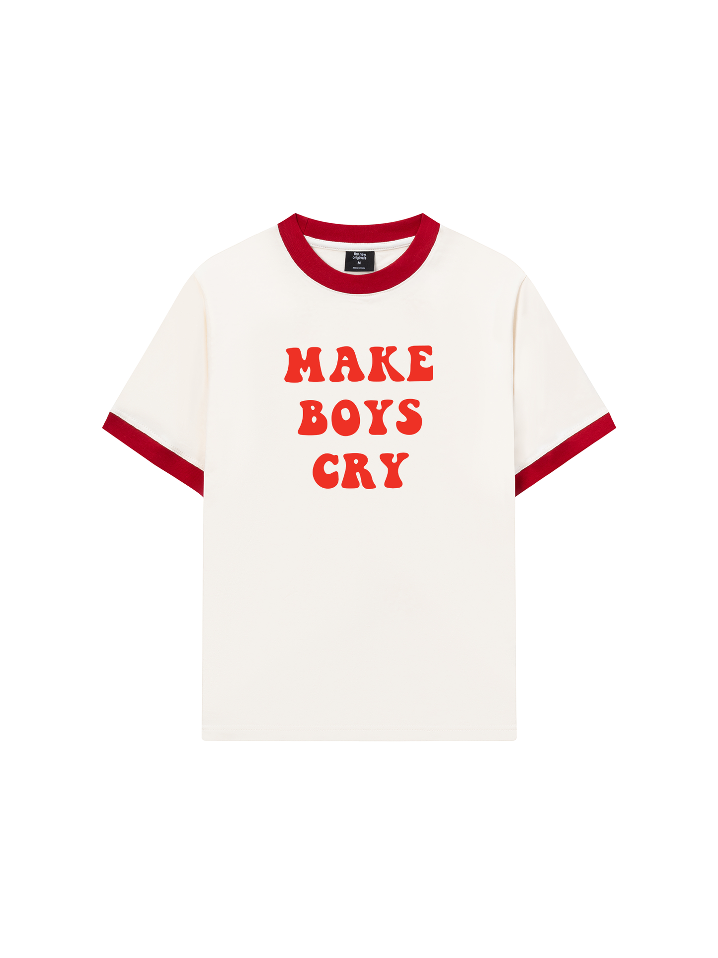 Áo Thun Ringer Relaxed Fit Make boys cry