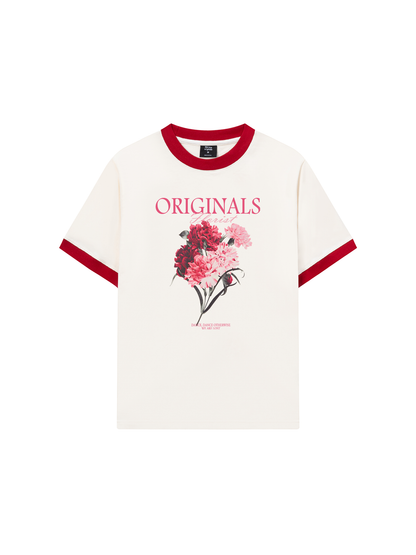 Áo Thun Ringer Relaxed Fit Summer Vibes Originals Florist