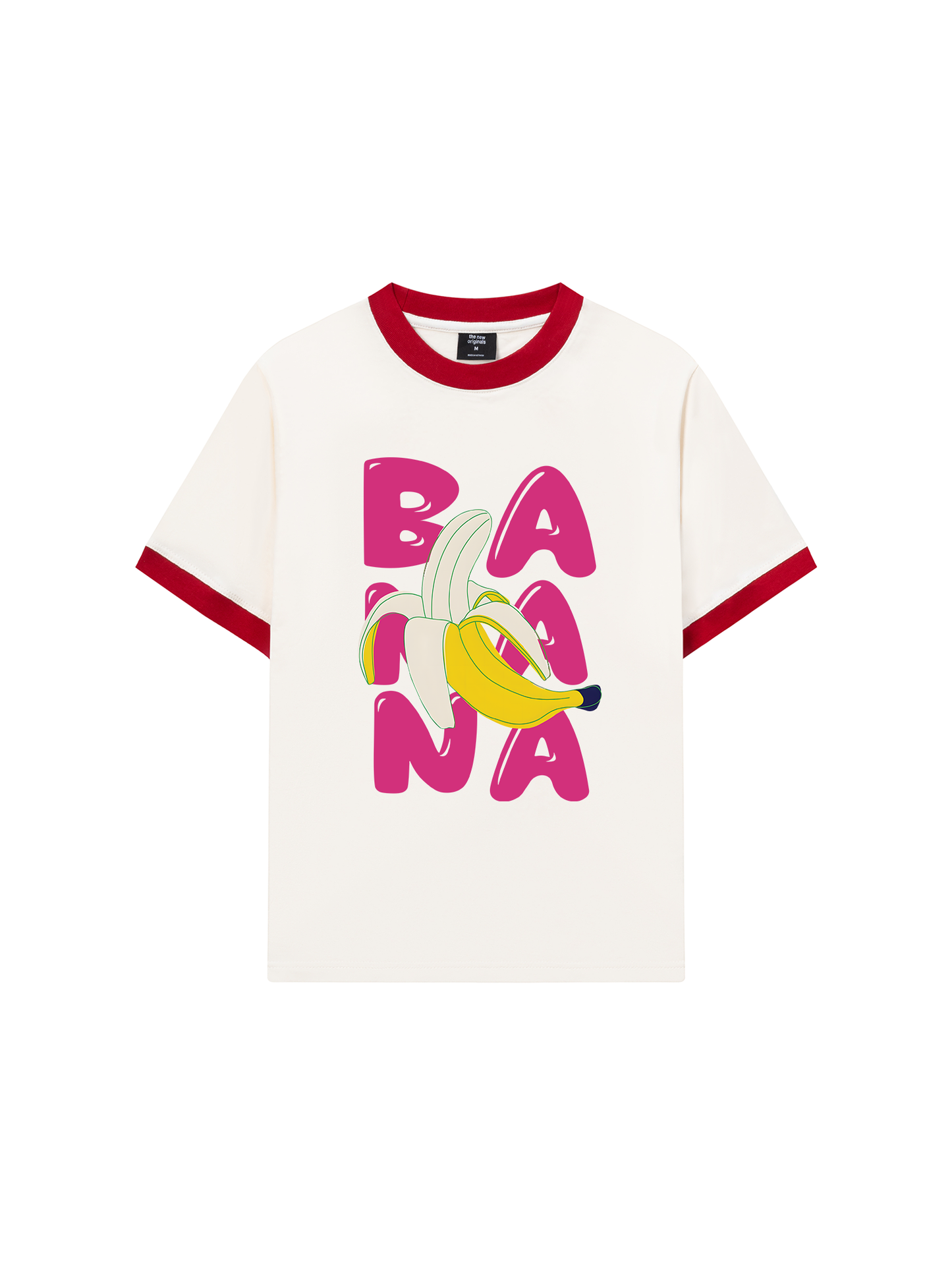 Áo Thun Ringer Relaxed Fit Suummer Vibes Cute Banana