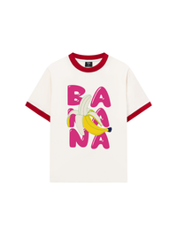 Áo Thun Ringer Relaxed Fit Suummer Vibes Cute Banana