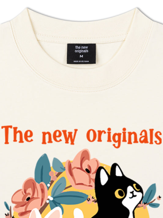 Áo Thun Relaxed Fit  Soft Cats Moment