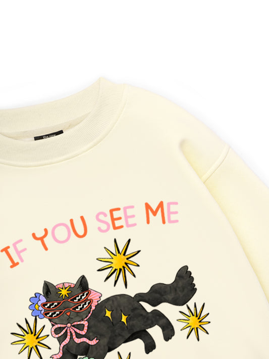 Lucky day cat Sweater